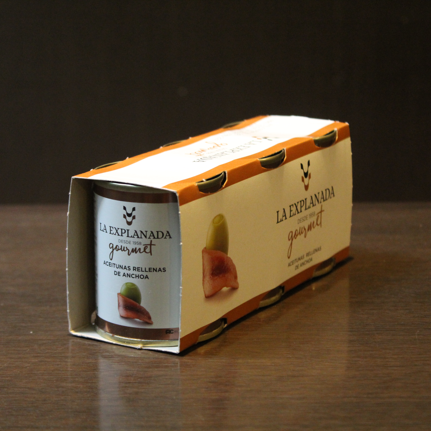 アンチョビ入りオリーブ3缶セット ラ・エクスプラナーダ