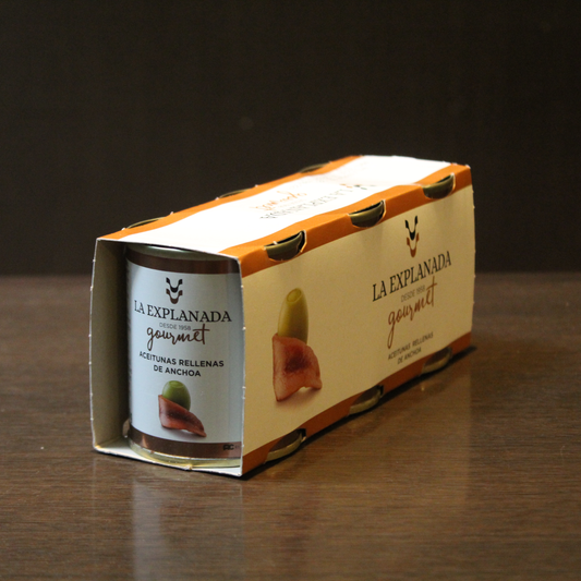 アンチョビ入りオリーブ3缶セット　ラ・エクスプラナーダ